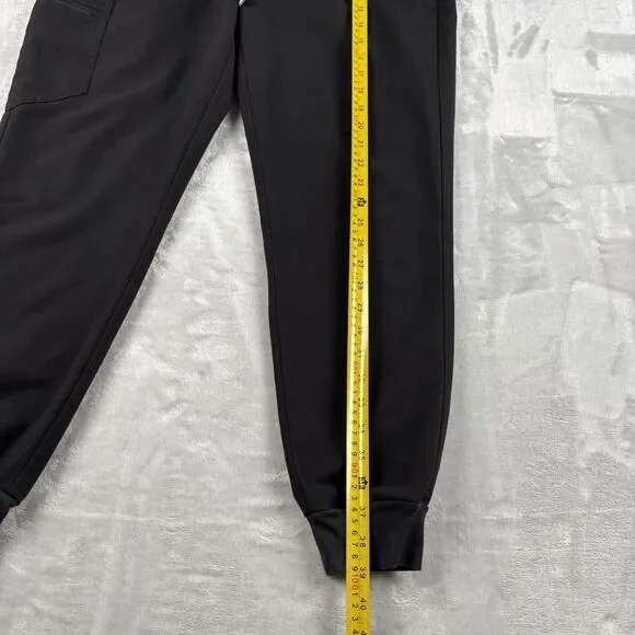 Figs Scrub Pants Womens M Zamora Jogger Petite Black Scrubs Bottom Medical Nurse - Picture 16 of 16